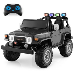 Costway 2 Seater Ride On Truck Car 12V Licensed Toyota FJ40 RC w/ Laser Light & Music - 1 of 4