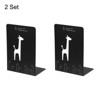 Unique Bargains Giraffe L-Shaped Metal Desk Organizer Bookend for Stationery Desktop Office Accessories - 3 of 4