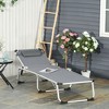 PAGED Beach Chairs Foldable Outdoor Chaise Lounge Chair with Pillow, Aluminum Frame for Camping, Beach, Picnics, Deck, Pool - 3 of 4