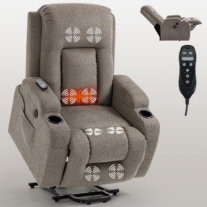 NicBex Faux Leather Lift Recliner Chair for Elderly,Massage Chairs with 8-Point Massage and Lumbar Heating,Reclining Chairs for Living Room - 1 of 4