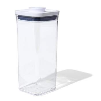 OXO POP 1.7qt Plastic Small Square Airtight Food Storage Container White