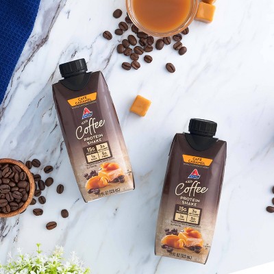 Atkins Caf&#233; Caramel Iced Coffee Protein Shake - 4ct/44 fl oz