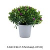 Unique Bargains Artificial Plants Mini Gypsophila Plastic 2.36"x2.36"x5.12" 1 Pc - 3 of 4