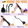 Joyfy Halloween Dress Up Party Favors 55'' Witch Broom Halloween Decor Wizard Witch Cosplay Prop Witch Flying Dancing Broomstick Costume Accessories - 4 of 4