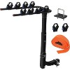 Hitch-Mounted Bike Rack, Foldable Steel Frame Bicycle Car Rack with Anti-Rattle Hitch Tightener and Tie Straps, Bike Carrier Rack Hitch - 4 of 4
