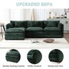 MOONMISS 112" Oversized Modern Chenille L Shaped Sectional Sofa Cloud Couch for Living Room, with Moveable Ottoman & Memory Foam - 3 of 4