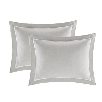 Queen White Microfiber Comforter Set with Decorative Pillows