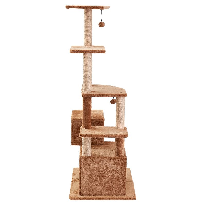 Two by Two Denver - Brown Scratching Post Cat Furniture - 66 in. Tall, 4 of 15