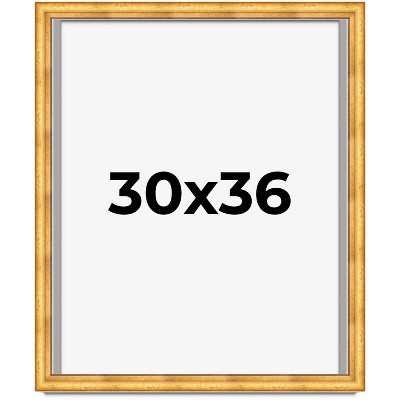 PosterPalooza | Shadow Box 1.75" Deep Gold Picture Frame - UV Acrylic, Foam Board Backing, Hanging Hardware