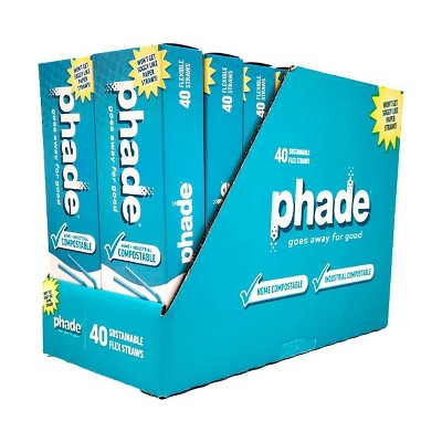Phade Flex Disposable Straw - 8.25" - 40ct