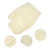 Unique Bargains Bathroom Jute Shower Gloves 9.37"x6.89" Beige 1 Pc - 3 of 4