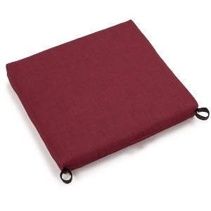 Blazing Needles, 20-inch by 19-inch Solid Outdoor Spun Polyester Chair Cushion - 1 of 1