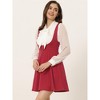 INSPIRE CHIC Women's Button Overalls Pinafore Suspenders Skirt - 3 of 4