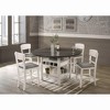 NicBex Set of 2 Bar Stools for Kitchen Island,Counter Bar Stools with Flared Back Legs,Bar Chairs for Dining Rooms,Kitchens Islands,White - 3 of 4