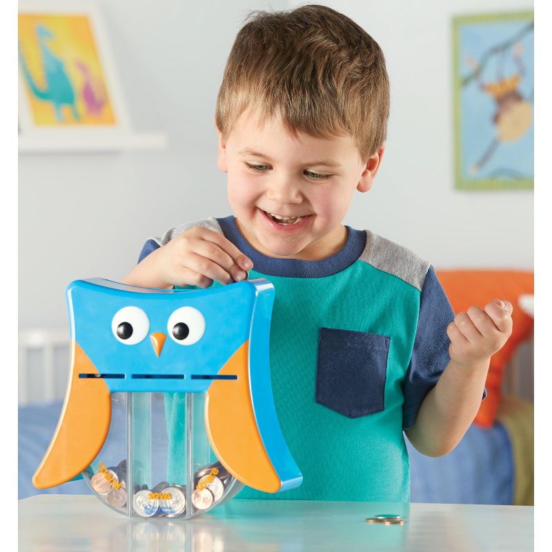 Learning Resources Wise Owl Teaching Bank, Money Toy, Save Spend Give Bank, Ages 3+, 5 of 7