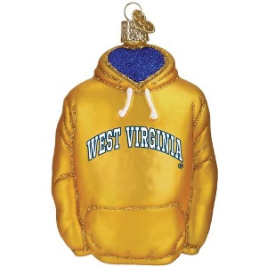 Old World Christmas Blown Glass Ornament for Christmas Tree, West Virginia University Hoodie - 1 of 1