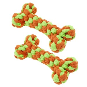 Unique Bargains Bone Shape Dog Chew Rope - 1 of 4
