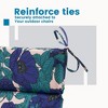 ARTPLAN Outdoor Chair Cushion,Seat & High Back Adirondack Rocking Wicker Chair Lawn Foam Cushion for Patio Furniture,45.5"x21"x3" - 3 of 4