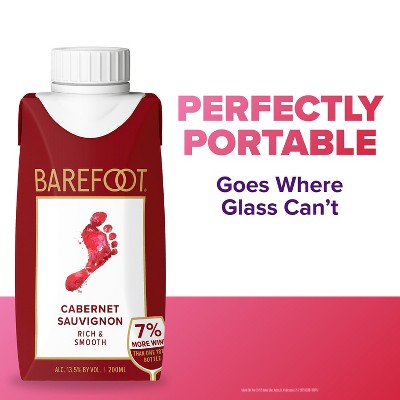 Barefoot Cabernet Sauvignon Red Wine - 4pk/200ml