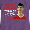 Girls' - Ferris Bueller's Day Off - Ferris My Hero Fitted Short Sleeve Graphic T-Shirt - 2 of 4