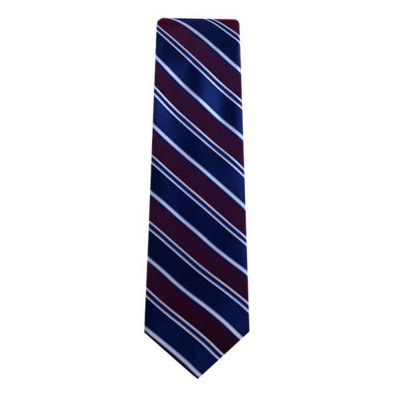 Men's Stripe Slim 2.5 Inch Wide And 58 Inch Long Woven Neckties, 1 of 5