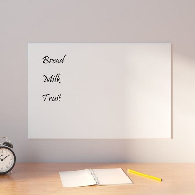 vidaXL Wall-mounted Magnetic Board White 23.6"x15.7"Â Tempered Glass