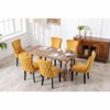 NicBex Retro Wingback Dining Chairs Set of 2, Upholstered with Backstitching Nailhead Trim & Solid Wood Legs, Comfy Kitchen Side Chairs - 4 of 4