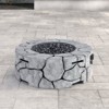 9'' H x 28'' W Fiber Reinforced Concrete Outdoor Fire pit(Stone Gray) - 2 of 4