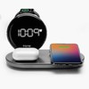 iHome Charging Station with Wireless Charger, Apple Watch Charger, AirPods Charger, USB Charging  – Black/Gray (iWW33) - 2 of 4