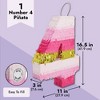 Blue Panda Small Pink and Gold Number 4 Pinata for Kids 4th Birthday Party Decorations, 16.5 x 11 Inches - 4 of 4
