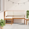 Garden Corner Bench Brown 140 x 100 x 91cm Solid Acacia wood vidaXL - 3 of 4