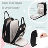 Itopfox Large Diaper Backpack with 18 Pockets, Water-Resistant Nylon, Insulated Bottle Holders, Stroller Straps (Black) - 3 of 4