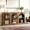 MAYEERTY 63" Console Table, Farmhouse Entryway Table with 3 Tier Storage - 3 of 4