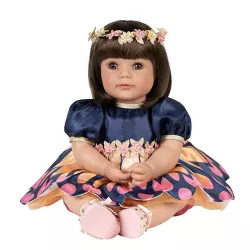 Adora Realistic Baby Doll Flutterbye Baby Toddler Doll - 20 inch, Soft CuddleMe Vinyl, Brown hair, Brown eyes