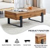 Minimalis Coffee Table With Metal Legs,Marble-Patterned Coffee Table,Coffee Table Unique,Coffee Table For Living Room -Maison Boucle - 4 of 4