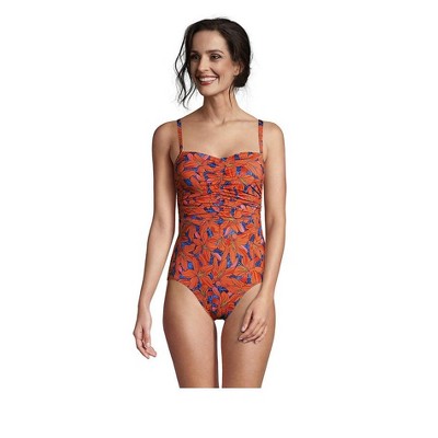 Lands' End Women's Chlorine Resistant Tummy Control Sweetheart One
