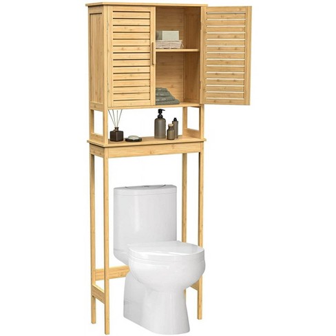 Songmics Over-the-toilet Storage Bathroom Cabinet With Adjustable ...