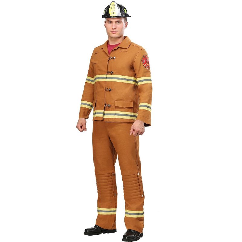 HalloweenCostumes.com Firefighter Uniform Costume for Men, 1 of 4