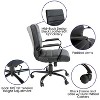 Alamont Mid Back Metal Swivel Office Chair Black - 3 of 4
