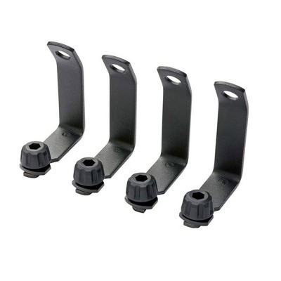 Yakima LoadStop Steel T-Slot Truck Crossbar Accessory with Built in Tie-Down Points Handles up to 250 Pounds, Black (Set of 4)