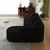 111.8" L-Shaped Curved Modular Sofa Couch with Chaise & 3 Pillows for Living Room - ModernLuxe - 4 of 4
