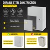 COZONY NEMA 4X Waterproof Steel Electrical Box, IP66 Dustproof, Outdoor/Indoor Electrical Junction Box, Lockable Junction Box - 4 of 4