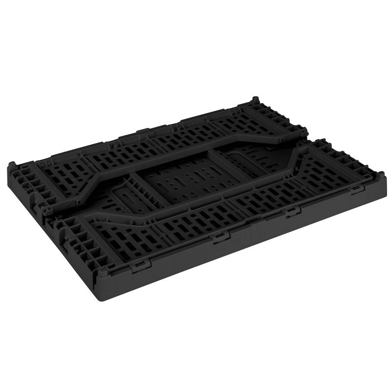 Simplify 15L Folding Storage Crate Black, 3 of 9