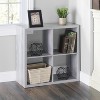 Home Basics 4 Open Cube Organizing Wood Storage Shelf - image 2 of 2