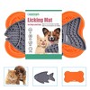 GOOPAWS: Licking Mat 2-Pack - Orange & Grey, Slow Feeder Pads for Dogs & Cats - 2 of 4