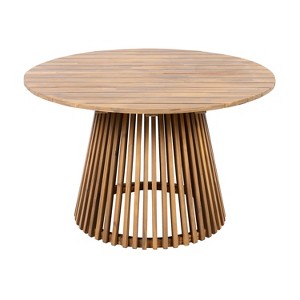 Dexmalle Light Teak 47.25-inch Outdoor Acacia Wood Patio Dining Table - 1 of 4