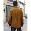Coolmee Men's Corduroy Shirts Casual Button Down Shirt Jacket Fall Long Sleeve Shacket - 4 of 4