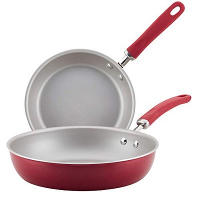 Rachael Ray Gray Create Delicious Hard-Anodized Aluminum Nonstick 12.5 in Deep Skillet