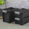 Sterilite Plastic Stacker Tote, Heavy Duty Lidded Storage Bin Container for Stackable Garage and Basement Organization - 4 of 4