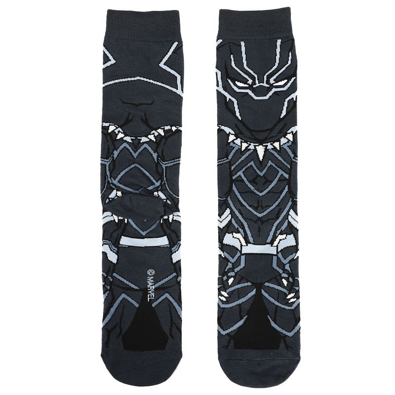Marvel Black Panther 360 Casual Character Crew Socks for Men, 2 of 4